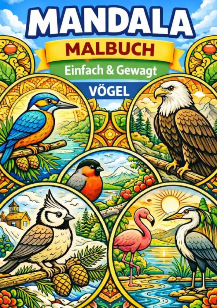 Mandala Malbuch | Einfach & Kraftvoll – Vögel