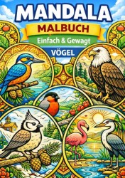Mandala Malbuch | Einfach & Kraftvoll – Vögel