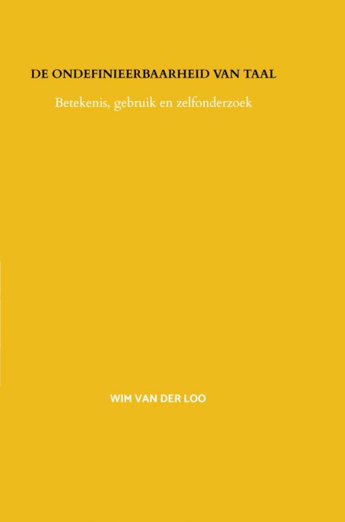 De ondefinieerbaarheid van taal De ondefinieerbaarheid van taal