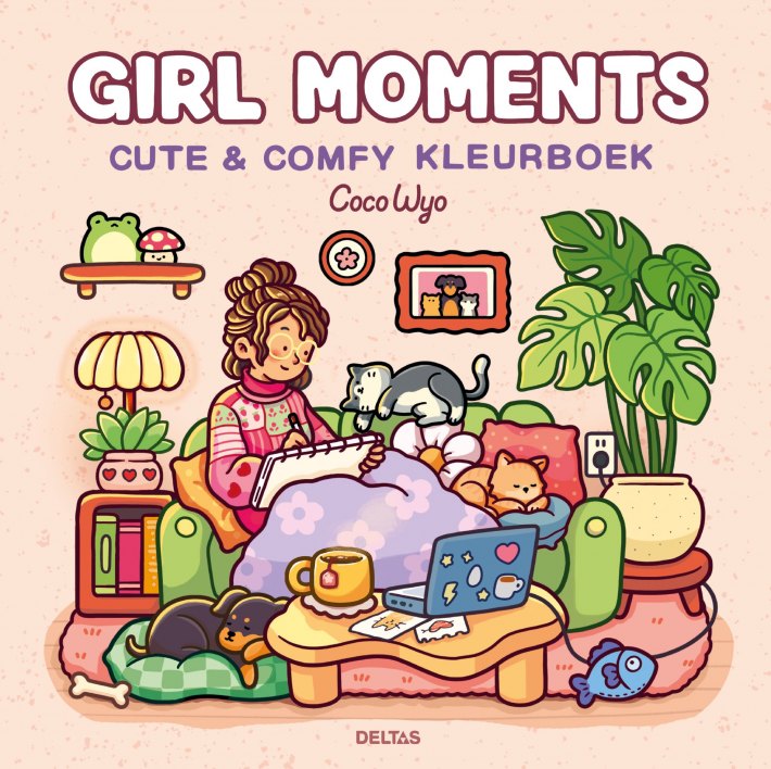 Girl Moments Cute & Comfy kleurboek Coco Wyo Girl Moments Cute & Comfy kleurboek Coco Wyo