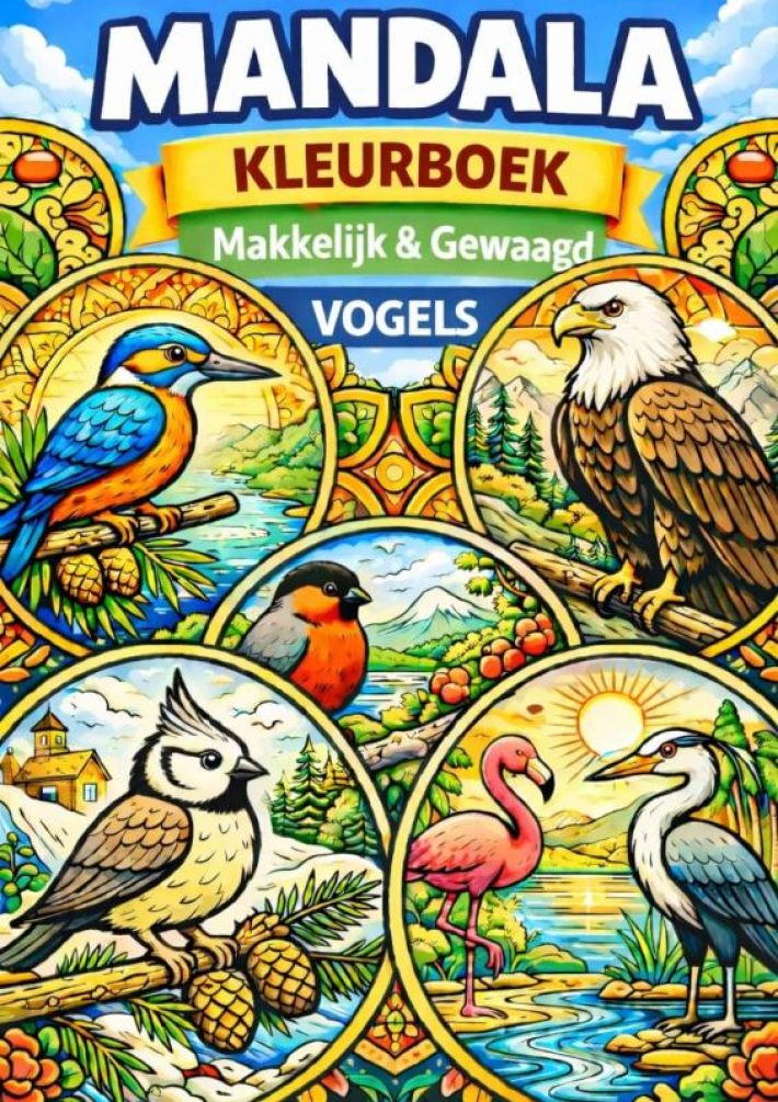 Mandala Kleurboek | Eenvoudig & Krachtvol – Vogels