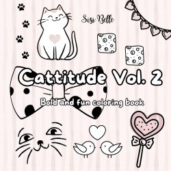 Cattitude Vol. 2 coloring book