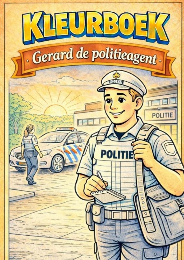 Kleurboek, Gerard de politieagent. (Serie beroepen)