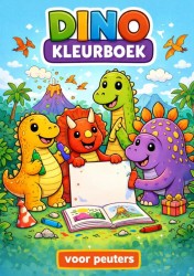 Kleurboek, dino's. Voor peuters