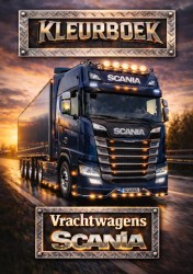 Kleurboek, Scania vrachtwagens.