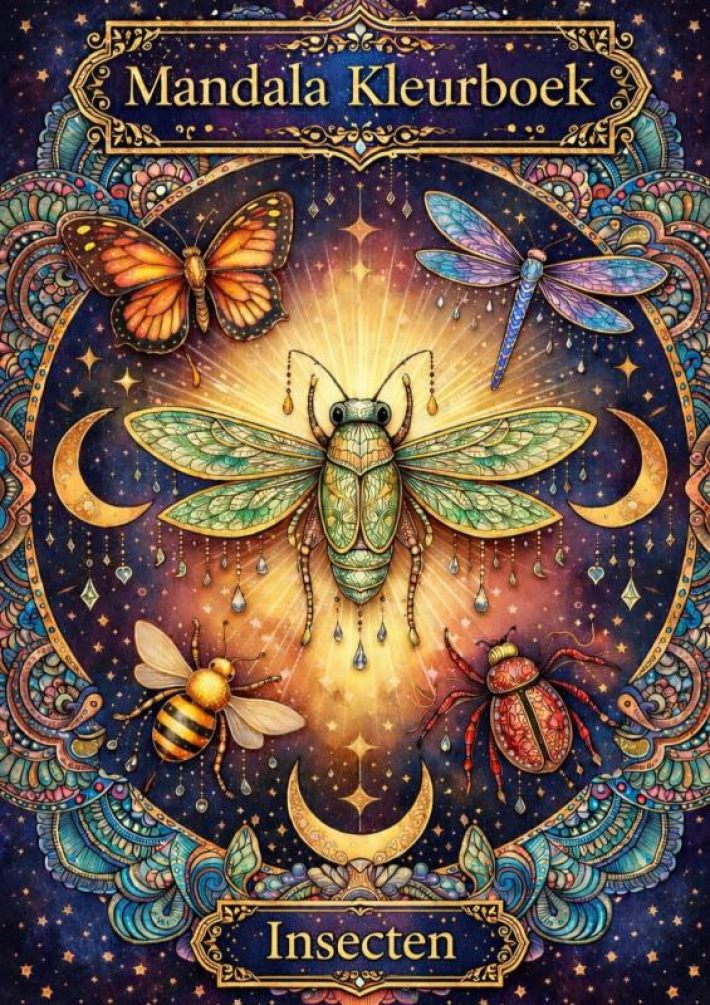 Mandala kleurboek, Insecten.