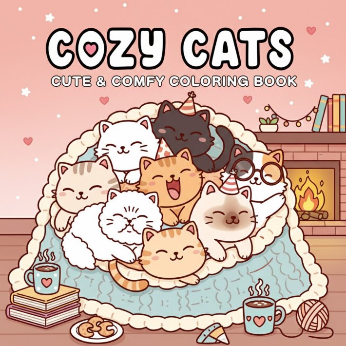 Cozy Cat Coloring Book