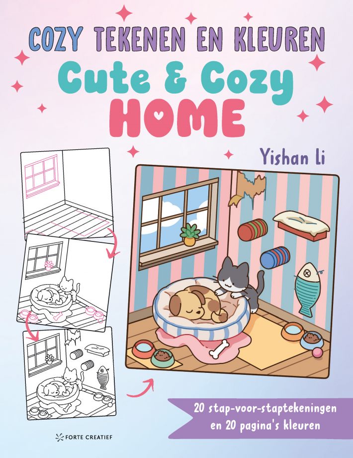 Cozy tekenen en kleuren - Cute & Cozy Home