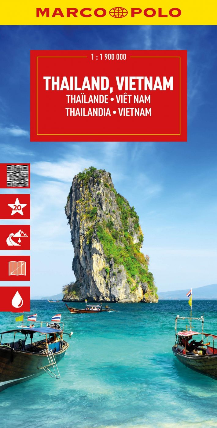 Thailand, Vietnam, Laos, Cambodia Marco Polo Map