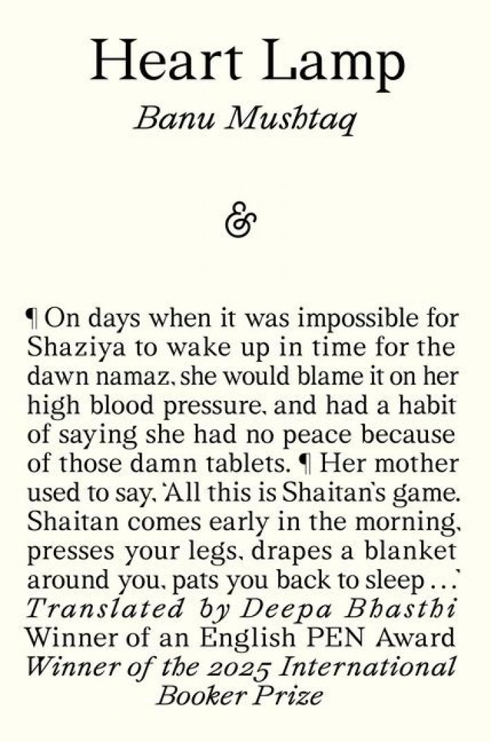 Heart Lamp: Winner of the 2025 International Booker Prize