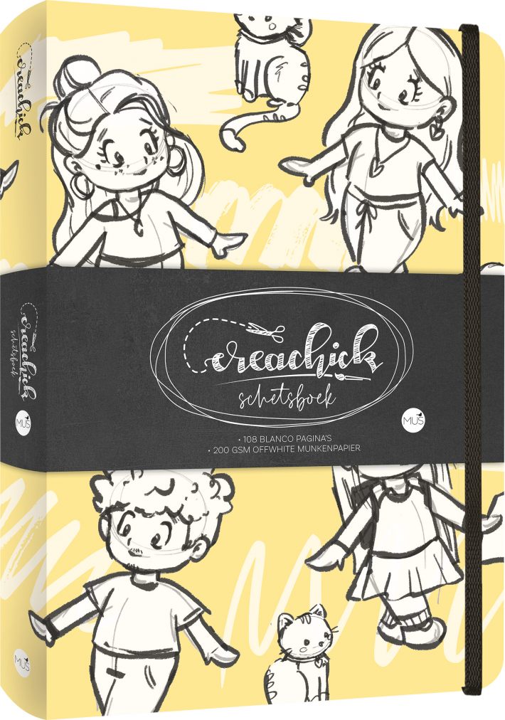 CreaChick Schetsboek YELLOW