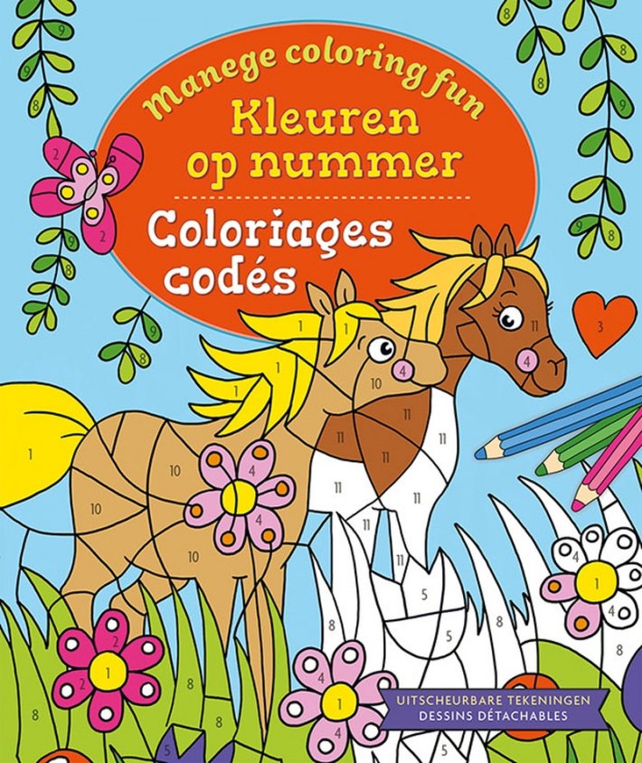Manege Coloring Fun - Kleuren op nummer / Manege Coloring Fun - Coloriages codés Manege Coloring Fun - Kleuren op nummer / Manege Coloring Fun - Coloriages codés