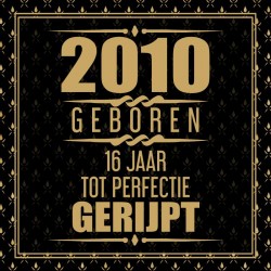 2010 Geboren 16 Jaar Tot Perfectie Gerijpt