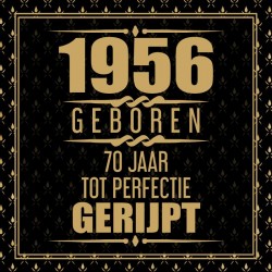 1956 Geboren 70 Jaar Tot Perfectie Gerijpt