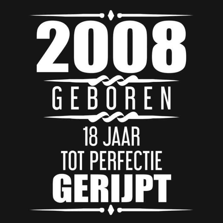 2008 Geboren 18 Jaar Tot Perfectie Gerijpt