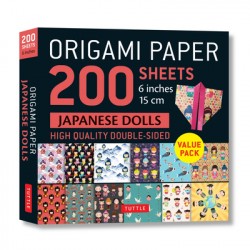Origami Paper 200 sheets Japanese Dolls 6
