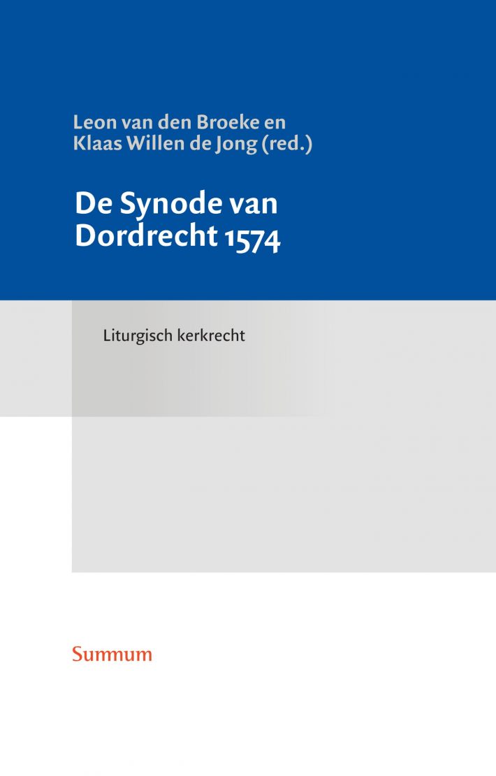 De Synode van Dordrecht 1574