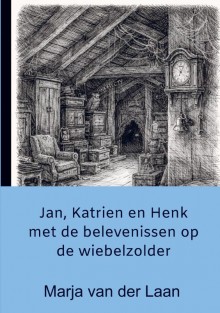 Jan, Katrien en Henk met de belevenissen op de wiebelzolder