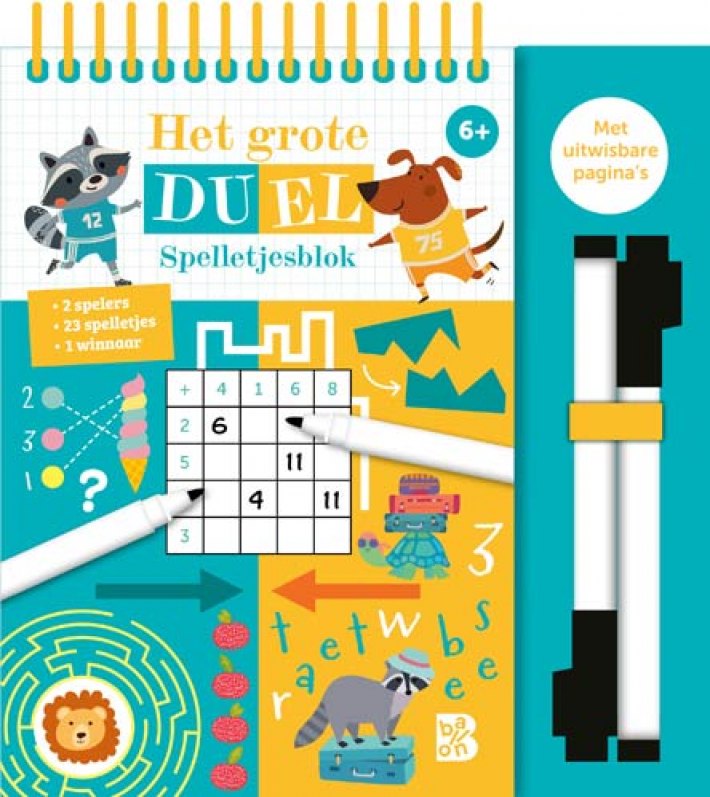 Het grote duel spelletjesblok 6+