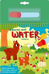 Kleuren met water: Bosdieren