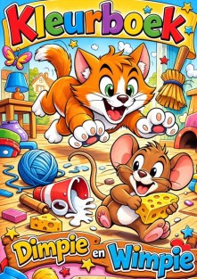 Kleurboek, Dimpie en Wimpie.
