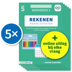 Rekenen voor de LVS-toetsen - Groep 5 - Werkboek 2 - Set van 5