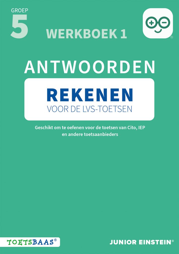 Rekenen voor de LVS-toetsen - Groep 5 - Antwoordenboek 1