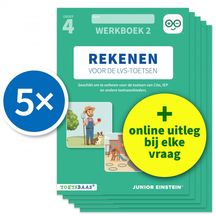Rekenen voor de LVS-toetsen - Groep 4 - Werkboek 2