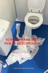 Schoonmaak met pen te beschrijven