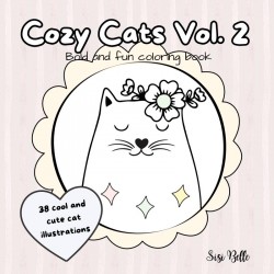 Cozy Cats Vol. 2 coloring book