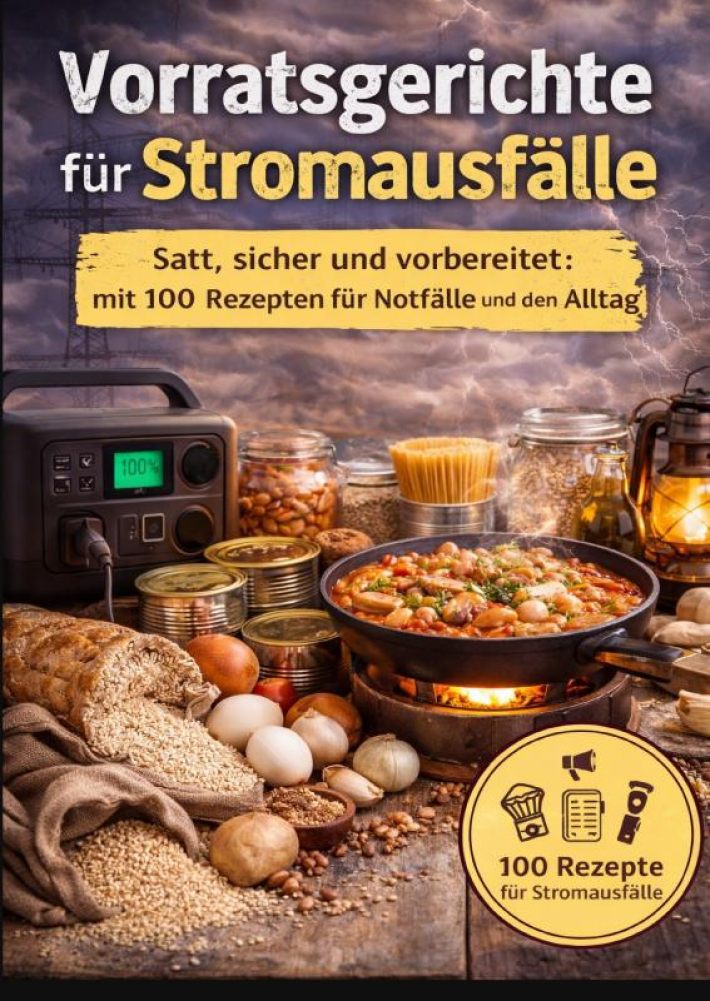 Vorratsgerichte für Stromausfälle :Satt, sicher und vorbereitet mit 100 Rezepten für Notfälle und den Alltag