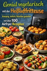 Genial vegetarisch mit der Heißluftfritteuse – Knusprig, einfach, fleischlos genießen mit über 100 Airfryer Rezepten