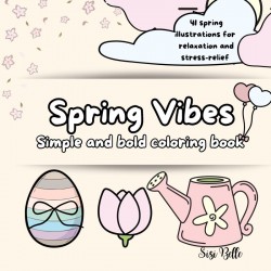 Spring Vibes coloring book
