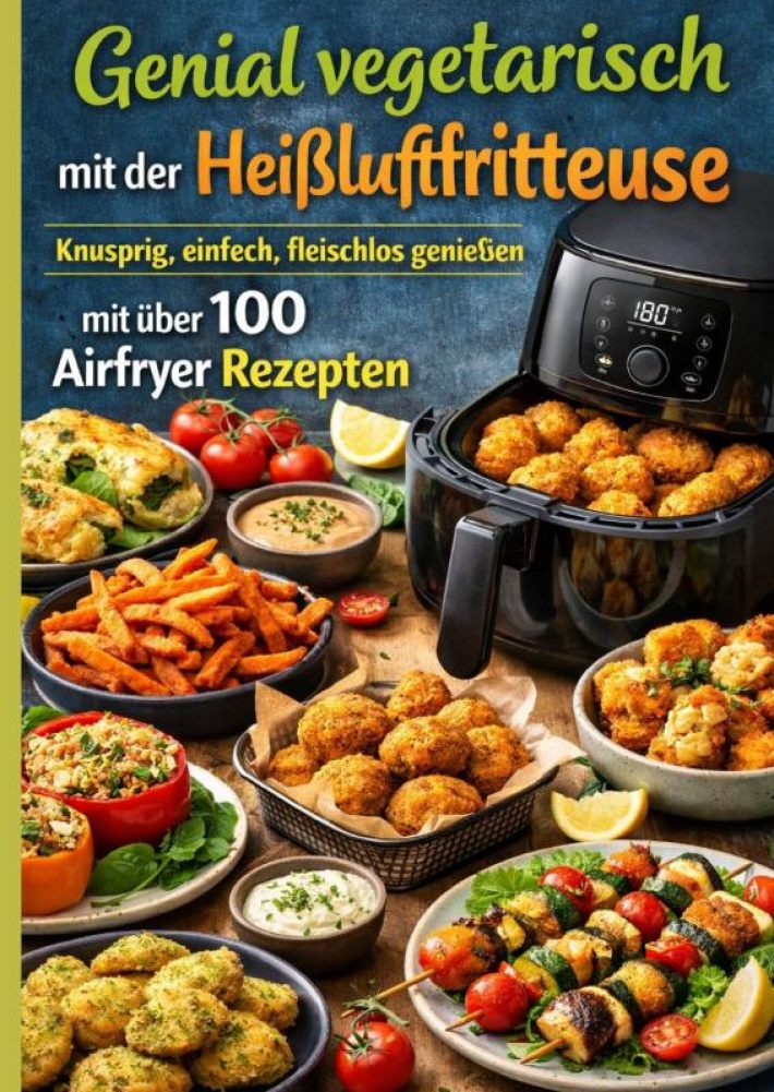 Genial vegetarisch mit der Heißluftfritteuse – Knusprig, einfach, fleischlos genießen mit über 100 Airfryer Rezepten