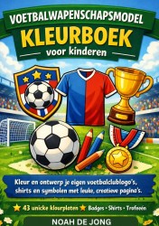 VOETBALWAPENSCHAPSMODEL KLEURBOEK voor kinderen