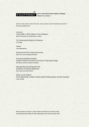 Footprint 36: Who’s Stupid Now: Architecture, Intelligence and Transdisciplinarity