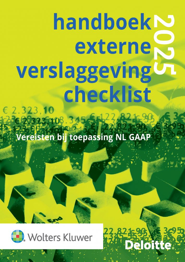 Handboek Externe Verslaggeving Checklist 2025 &bullet; Handboek externe verslaggeving checklist 2025