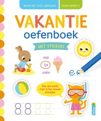 Vakantie oefenboek met stickers (naar het 1st leerjaar / naar groep 3)
