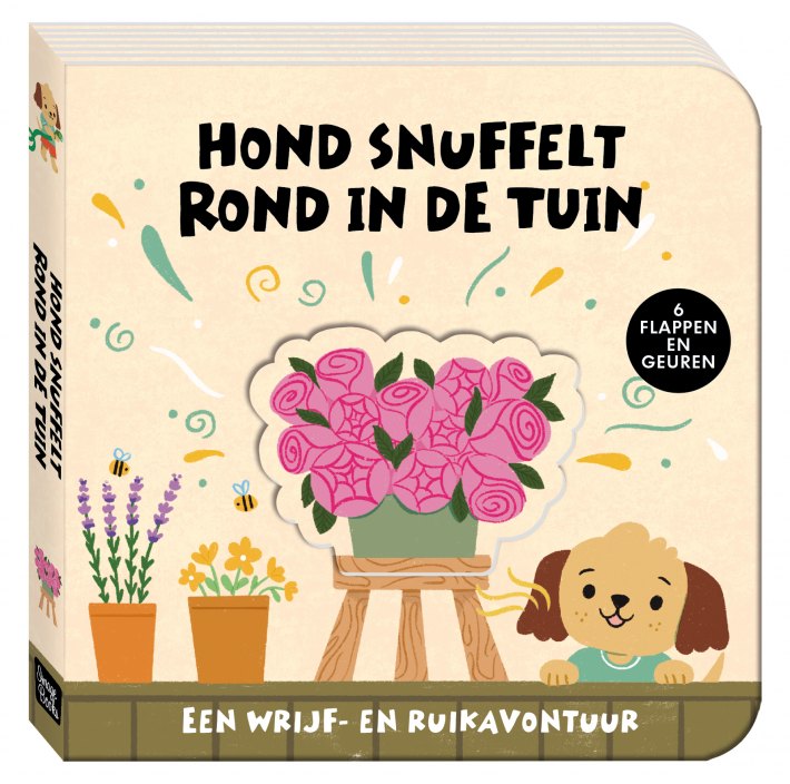 Een wrijf- en ruikavontuur - Hond snuffelt rond in de tuin