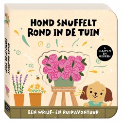 Een wrijf- en ruikavontuur - Hond snuffelt rond in de tuin