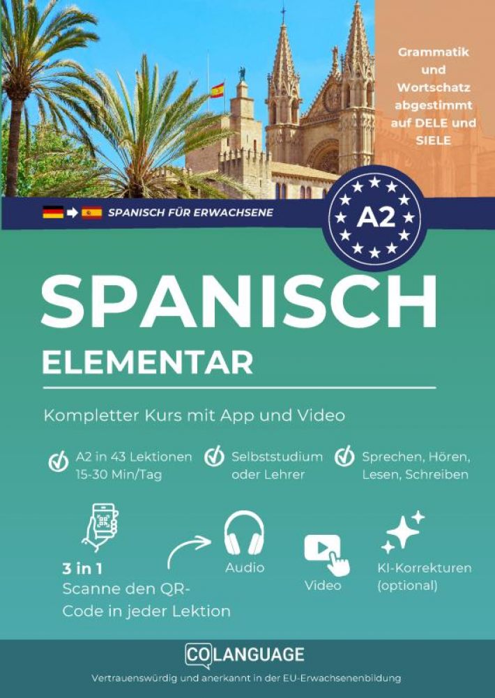 Spanisch A2 elementar: Kompletter Kurs mit App und Video