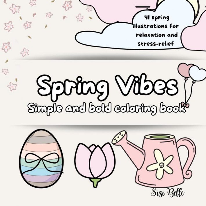 Summer Girlie coloring book &bullet; Spring Vibes coloring book