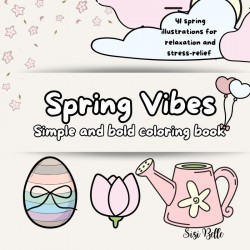 Summer Girlie coloring book &bullet; Spring Vibes coloring book