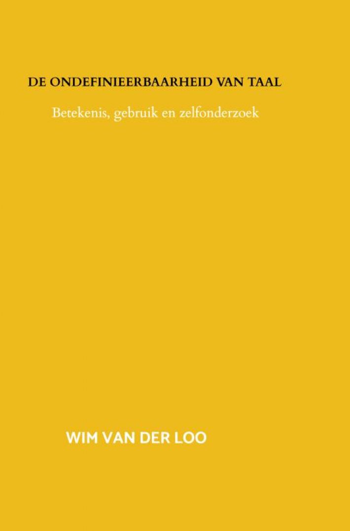 De ondefinieerbaarheid van taal De ondefinieerbaarheid van taal