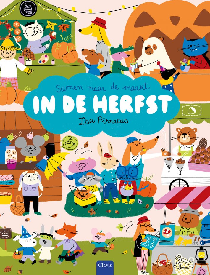 Samen naar de markt in de herfst