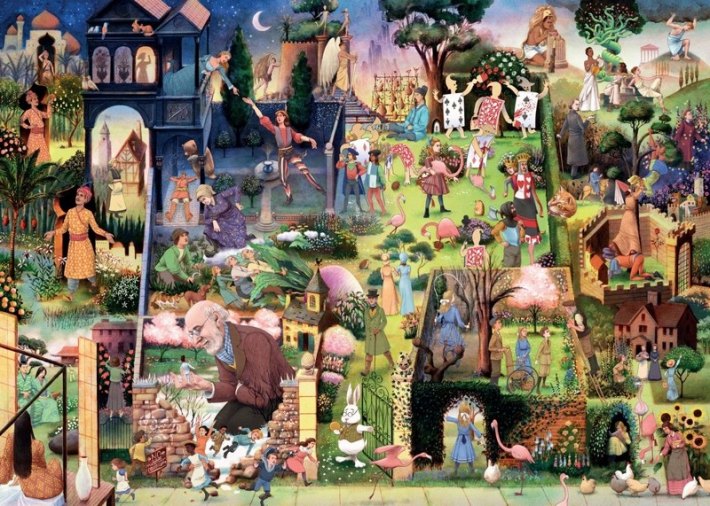 A Book Lover's Garden 1000 Piece Puzzle