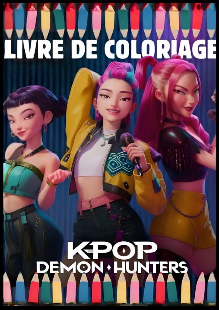 Livre De Coloriage Kpop Demon Hunters Livre De Coloriage Kpop Demon Hunters