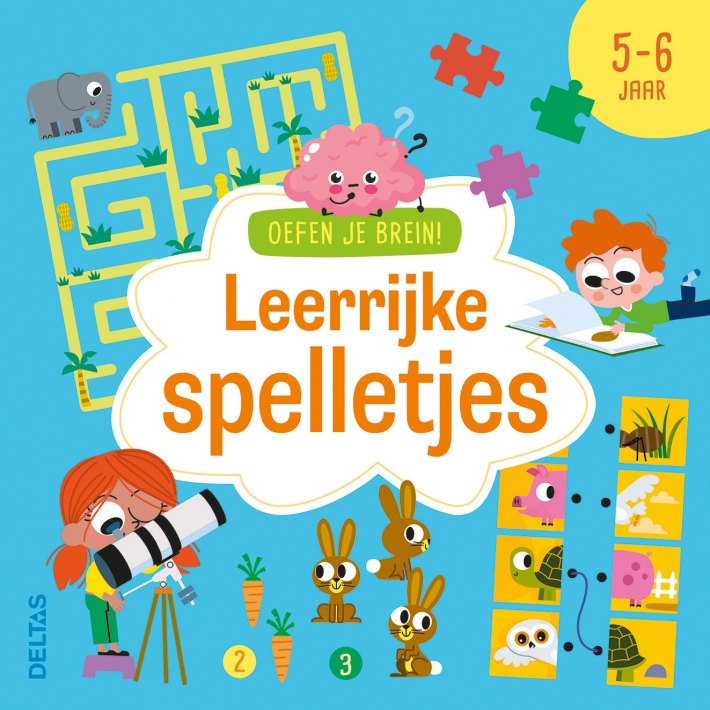 Oefen je brein! Leerrijke spelletjes 5-6 jaar Oefen je brein! Leerrijke spelletjes 5-6 jaar