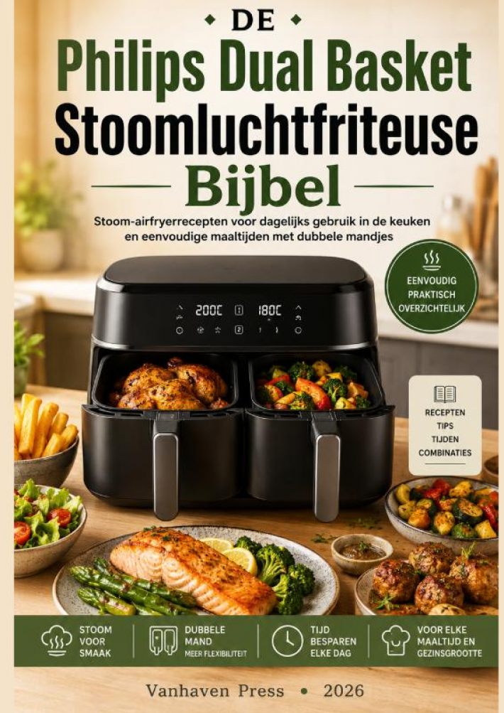 Philips Dual Basket Stoomluchtfriteuse Bijbel