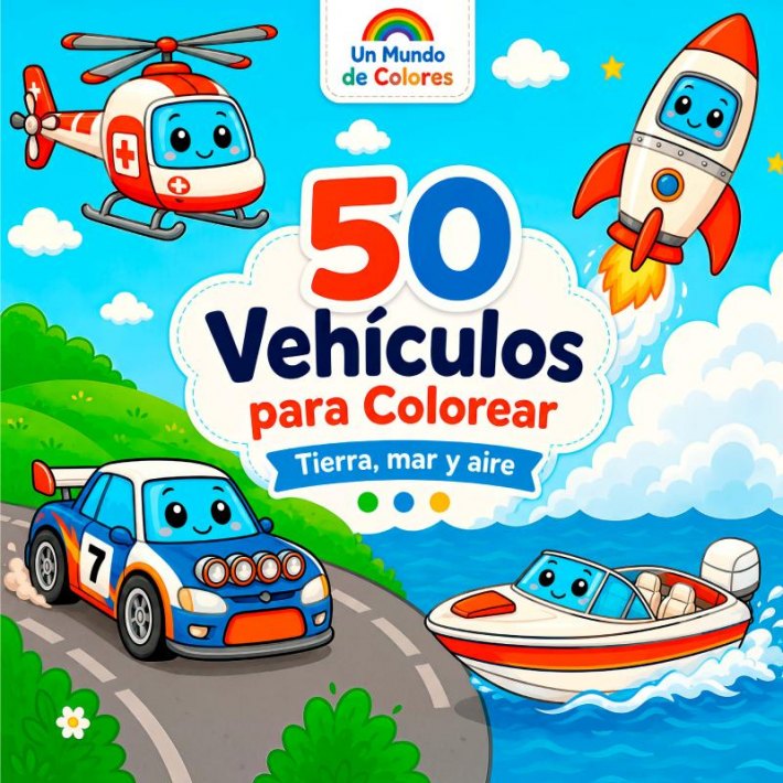 50 Vehículos para Colorear 50 Vehículos para Colorear